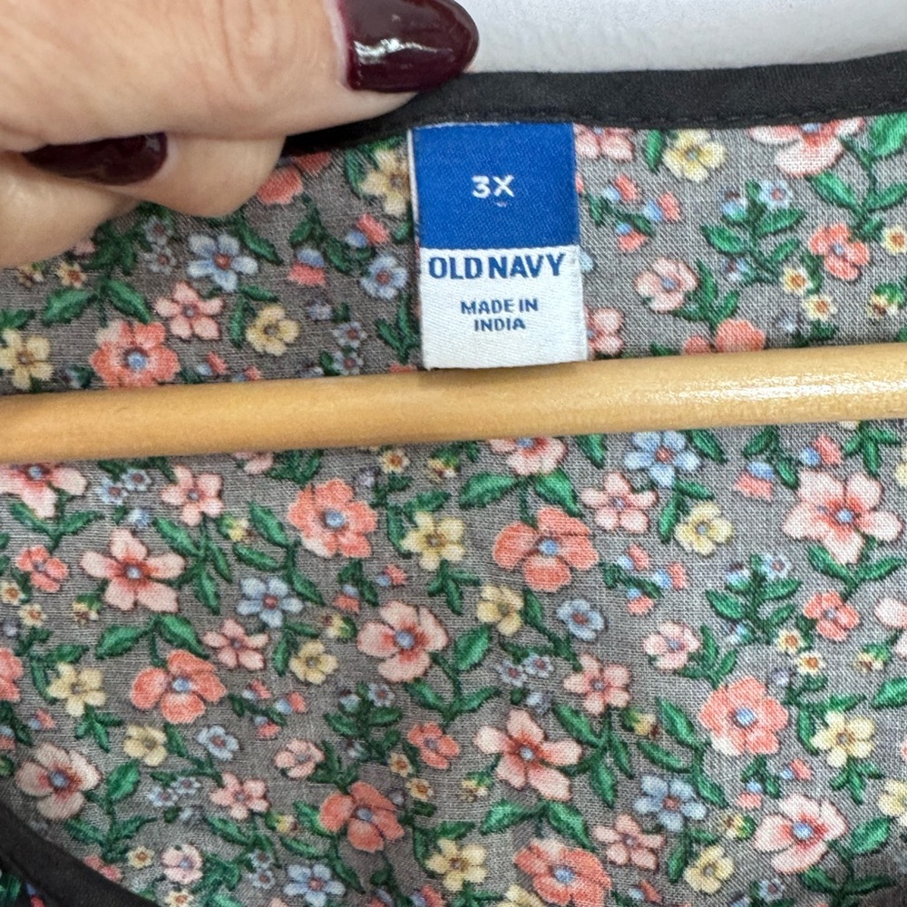 Old Navy Floral Boho Cottagecore Maxi Dress 3X - Picture 6 of 8